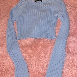 Women’s blue king sleeve shirt